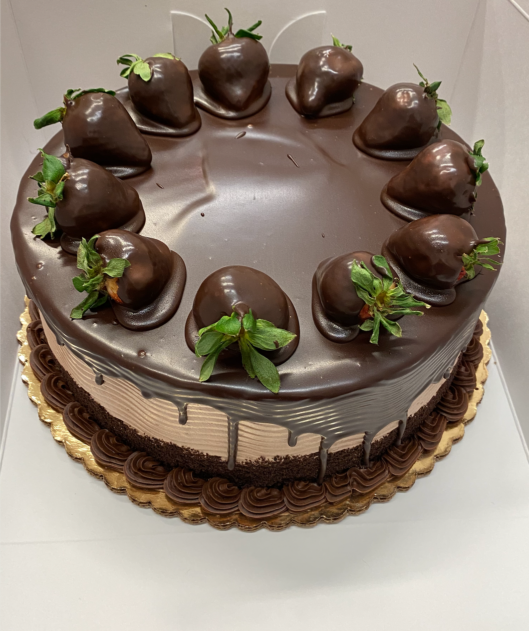 Chocolate Cake with Cheesecake